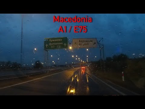 A1/E75 Driving in Macedonia 2x Speed