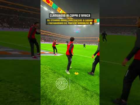 IN COPPA D’AFRICA GLI STEWARD MAROCCHINI CERCANO DI RUBARE L’ASCIUGAMANO DEL PORTIERE SENEGALESE 😲