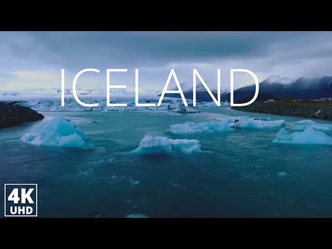 Iceland 4K Ultra HD | Scenic Nature Landscapes | Aerial Drone Footage | Calm and Relaxation Music