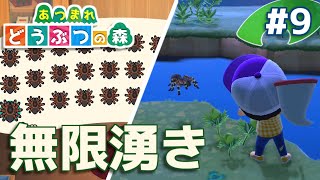 【あつまれどうぶつの森】普通の離島をタランチュラ無限島に改造したったｗｗｗ ゆるーく無人島生活part9【ゆっくり実況】