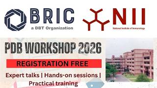 BRIC–NII PDB Workshop 2026 🧑‍🔬| Free Registration | Hands-on Training | Apply by 10 Feb