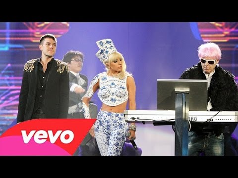 Pet Shop Boys at 2009 BRIT Awards (feat.  Lady Gaga and Brandon Flowers)