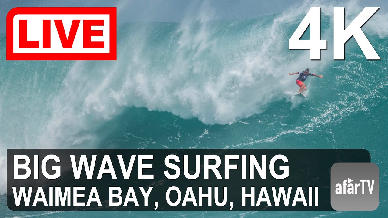 Live webcam view of Waimea Bay Big Wave Surf Cam