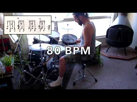 Faux Double Bass Groove - 32nd Note Variation - Exc. #3