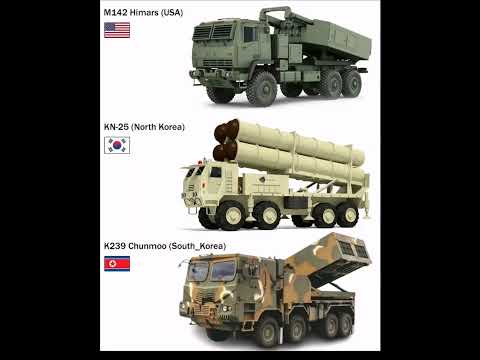 Powerful Multiple Rocket Launcher : M142 Himars (USA) vs KN-25 (North Korea) vs K239 Chunmoo