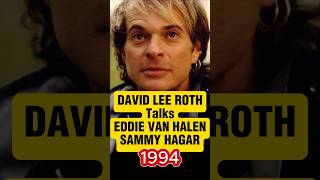 David Lee Roth Dishes on Eddie Van Halen &amp; Sammy Hagar 1994 #eddievanhalen #classicrock #80smusic