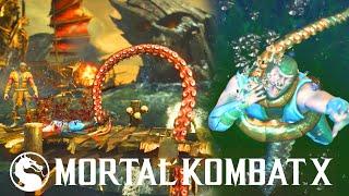 Mortal Kombat X: All Stage Fatalities - Mortal Kombat X NEW Kombat Pack 2 DLC Stage Fatalities!