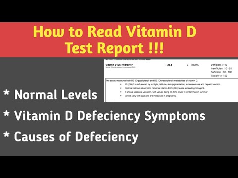 How to Read Vitamin D Test Report