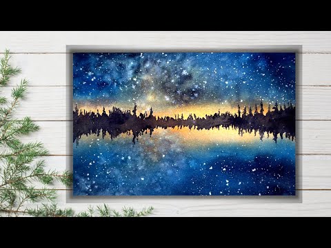 Unlock the Secret of This Mesmerizing Watercolor Starry Night!