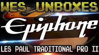 Video thumbnail for Wes Unboxes - Epiphone Les Paul Traditional Pro II by Wesley Gardner