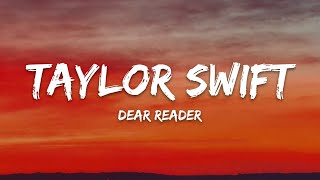 Taylor Swift – Dear Reader (Lyrics)