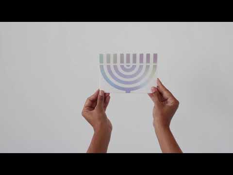 Hanukkah Menorah Holiday Cards - Set of 8
