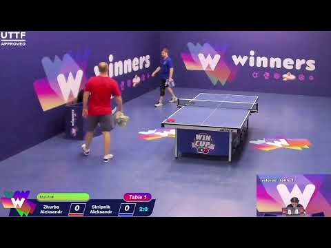 WINners CUP table 1 27.01 Zhurba Aleksandr - Skripnik Aleksandr 20:00