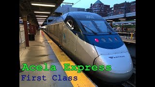 AMTRAK ACELA EXPRESS - America&#39;s Highspeed Train | First Class | Trip report