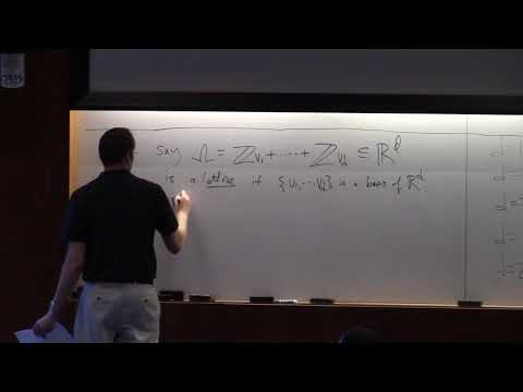 Sphere packings and modular forms (Stephen D. Miller) Part 1 of 2