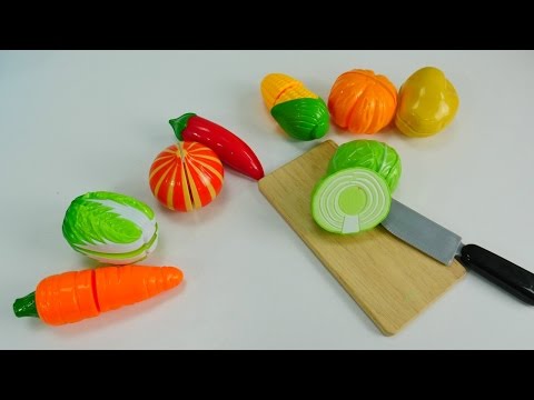 Видео про игрушки и игры в готовку. Учим овощи. Делаем овощной салат - игра