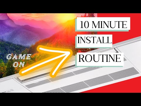 Mitsubishi Ductless mini-split cassette install professionally done in under 10 mins Ductless Plus!