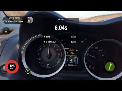 lancer evo x sst mr acceleration 1/4 mile