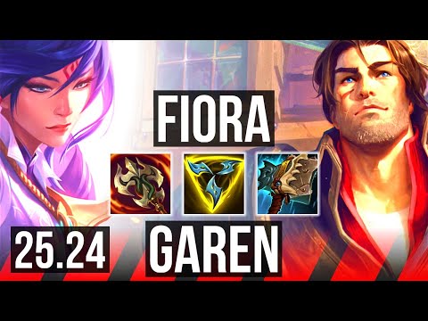 FIORA vs GAREN (TOP) | Good KDA: 11/2/6 | KR Master | 25.24