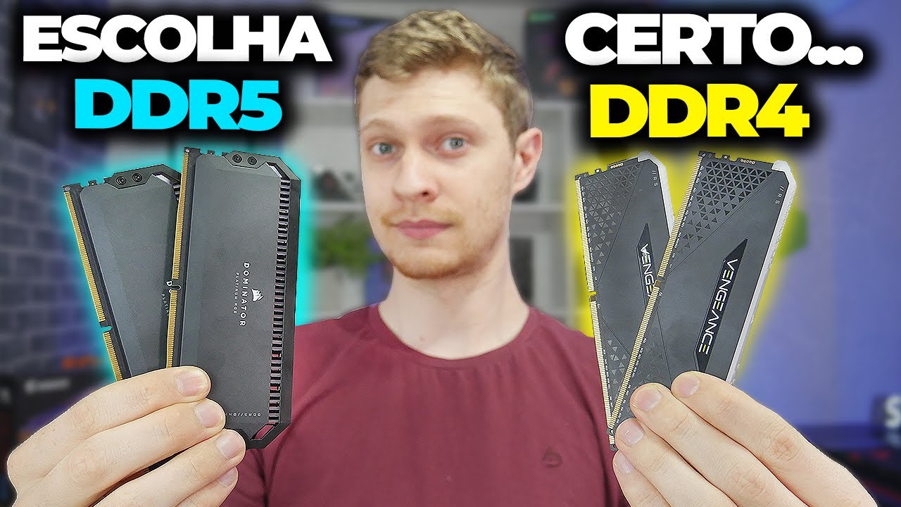 MEMÓRIA RAM DDR5 VS DDR4, QUAL A DIFERENÇA? QUAL ESCOLHER? TESTE EM JOGOS E COMPARATIVO