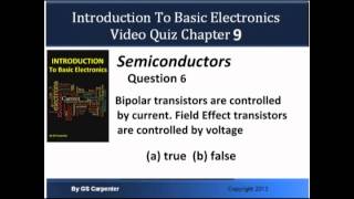 Basic Electronics Video Quiz Chapter 9 Semiconductors
