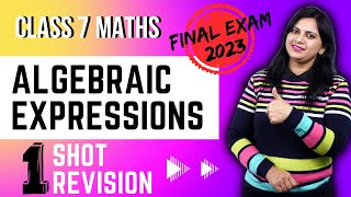 Algebraic Expressions Class 7 | One Shot Revision | Final Exam Preparation | Maths Class 7 Ch 12