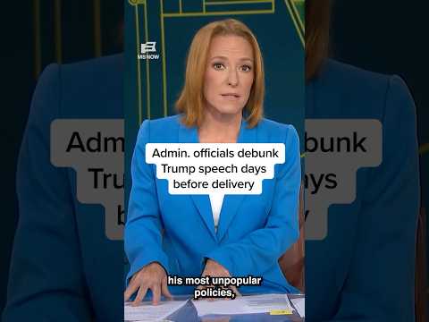 Admin. officials debunk Trump speech days before delivery