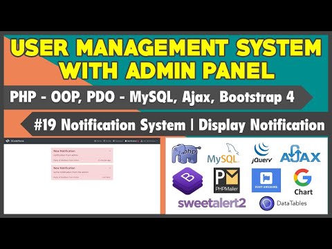 19 User Management System With Admin Panel | Display Remove Notification