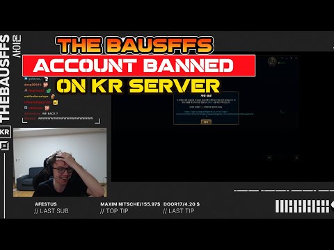 The bausffs account banned on KR Server while went 2-18 last game with Faker and Nemesis    #bausffs