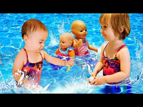 Gioca in piscina con la bambina Bianca! Gli episodi più belli con giochi in acqua. Video per bambini