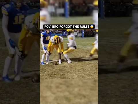 He thought it was a punt 😭 #shorts