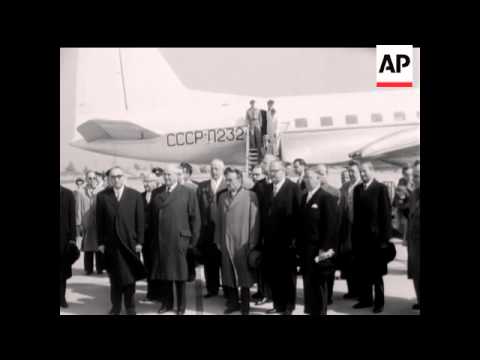 GROMYKO ARRIVES IN BUCHAREST - NO SOUND