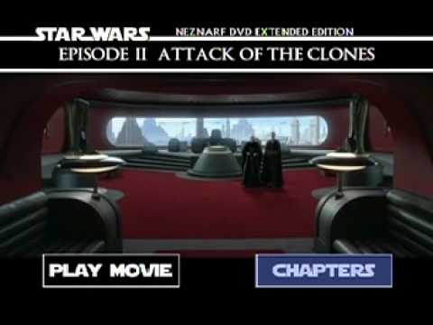 Star Wars Episode 2 Attack Of The Clones extended edition menu (+ 1 deleted scene)