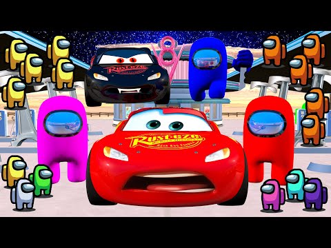 AMONG US, but Vs Lightning McQueen Impostor