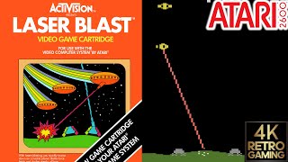 Laser Blast Atari 2600 4k Gameplay