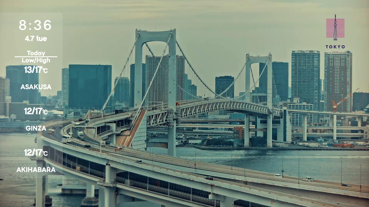 Tokyo Odaiba Live Camera お台場 ライブカメラ 東京 勉強・作業・集中・リラックス with Lofi BGM 🎶