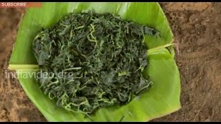 Tribal cuisine made of Spinach - Senthal Adaku