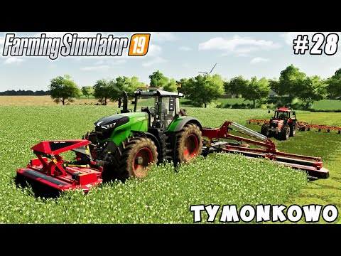 Selling milk & carrots, new 12m mower, hay making | Tymonkowo | Farming simulator 19 | Timelapse #28