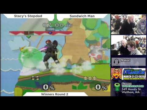Mass Madness 31 SSBM - The Sandwich Man (C. Falcon) vs. Stacy's Stepdad (Peach) - Melee WR2