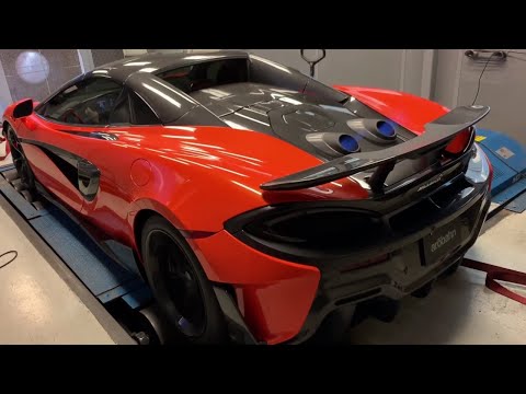 Arobahn McLaren 600LT Spitting Flames with Fi EXHAUST DownPipes X AutoTalent