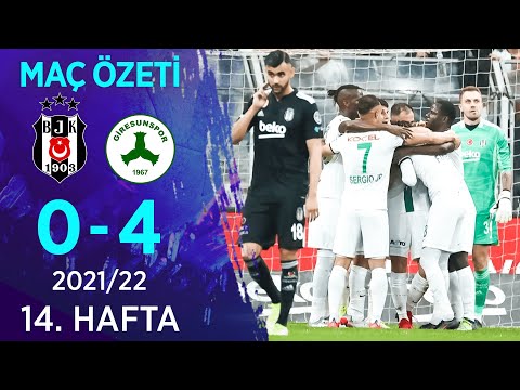 Beşiktaş 0-4 GZT Giresunspor MAÇ ÖZETİ | 14. Hafta - 2021/22