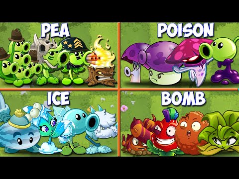 Random 12 Team Plants Battlez - Which Team Plant Will Win? - PvZ 2