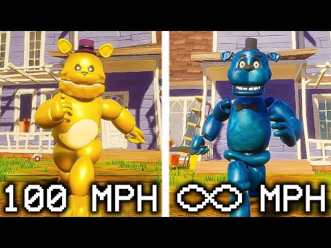 FNAF but they run at 999MPH in Hello Neighbor