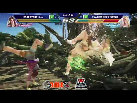 Edgestone | A.J (Julia,M.Raven) VS PGA | Mohsin Shoter (Nina) GameX S3 Tekken 7 Pakistan