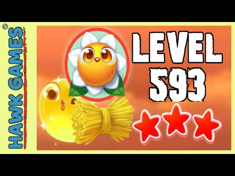 Farm Heroes Super Saga Level 593 Hard - 3 Stars Walkthrough, No Boosters
