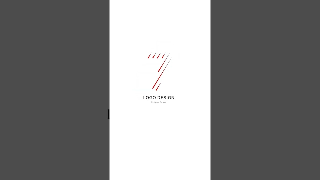 Creative design Logo with 7#shorts