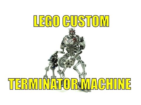 LEGO TERMINATOR T-600 MACHINE FIGURE MOC Video