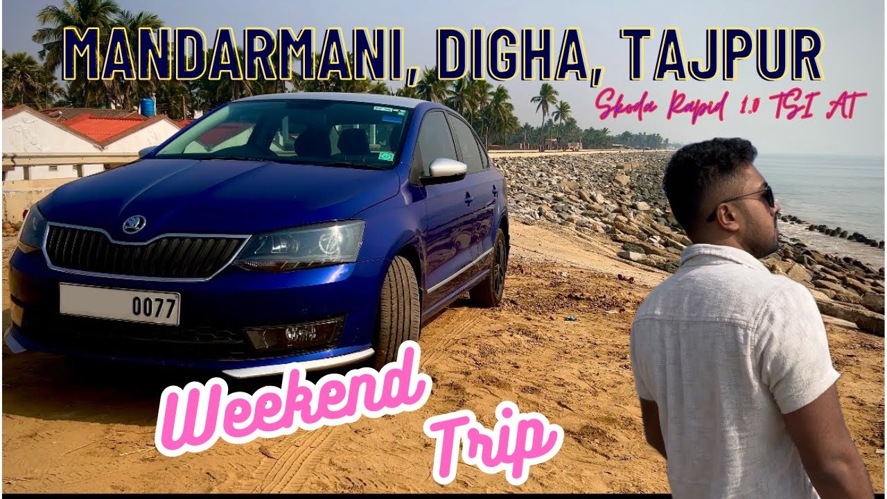 Weekend Drive to MANDARMANI DIGA TAJPUR|Skoda Rapid|Vlog|Drive🚗🏖 #roadtrip #vlog #kolkata #skoda