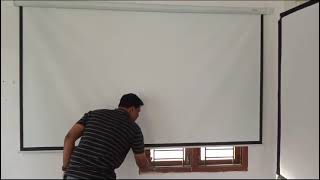 Manual Pull Down Projector Screen