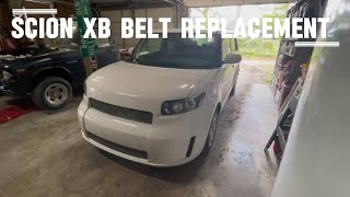 Scion XB belt replacement Harbor Freight tool modification (2009 - 2nd Gen)